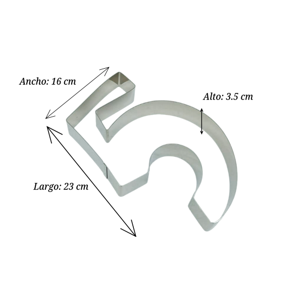 CORTA CTR000430 METAL NO.5 16X23X3.5CM