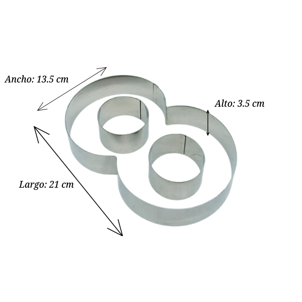 CORTA CTR000433 METAL NO.8 13.5X21X3.5CM