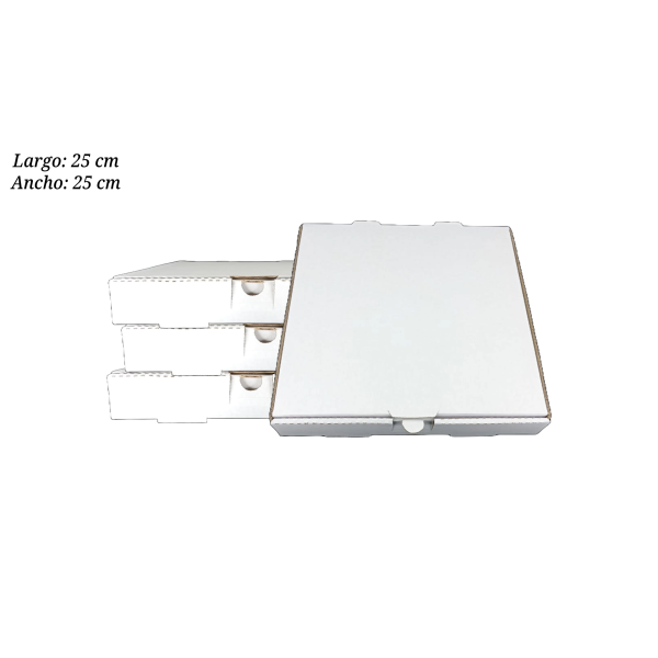 CAJA PARA PIZZA CHICA NUM5 25X25 PQ100PZ