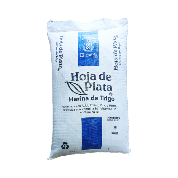 HARINA HOJA DE PLATA 25KG